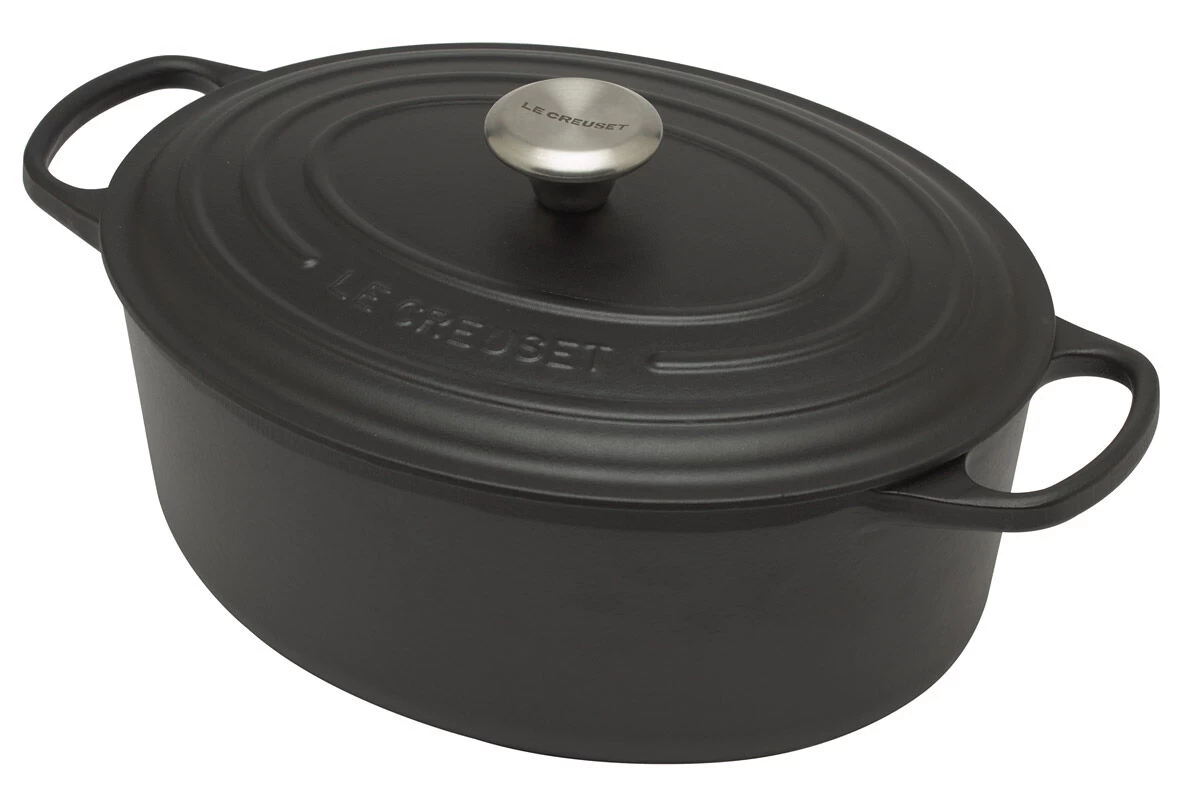 Le Creuset Signature Braadpan Ovaal 4,1 Liter ø 27 Cm Gietijzer Matzwart 1 Le Creuset Signature Braadpan Ovaal 4,1 Liter ø 27 Cm Gietijzer Matzwart