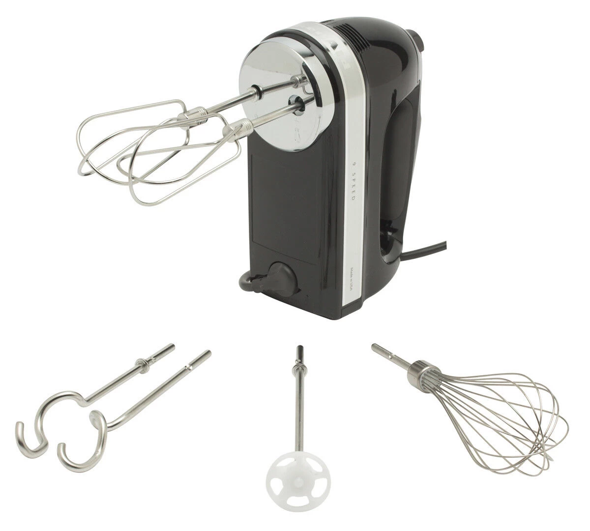 KitchenAid Handmixer Met Accessoires Kunststof Zwart 8-delig 1 KitchenAid Handmixer Met Accessoires Kunststof Zwart 8-delig