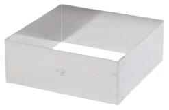 De Buyer Taartring Vierkant 12 Cm Rvs