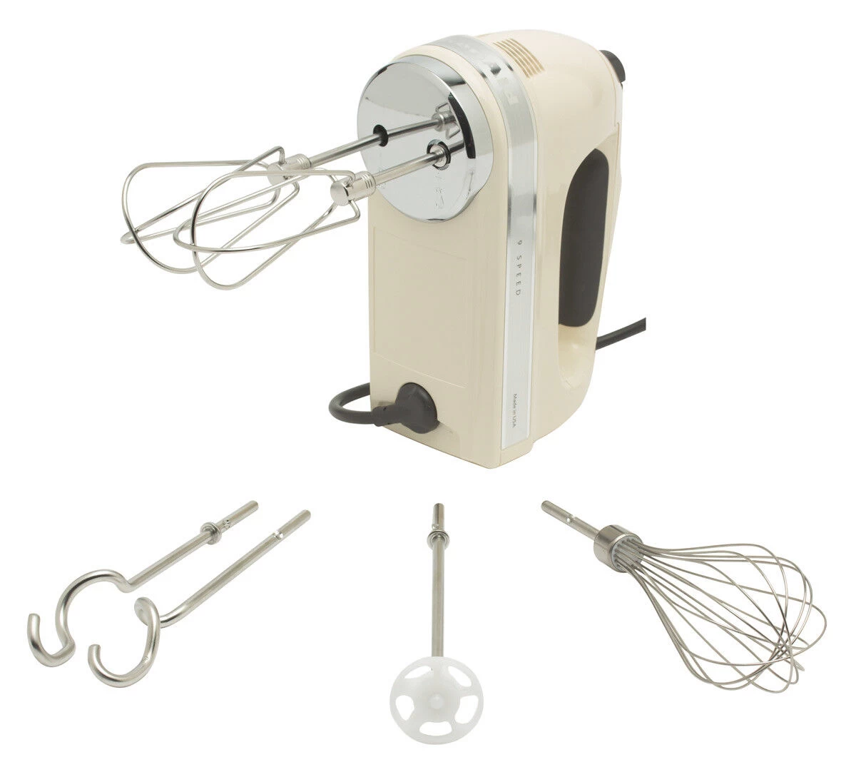 KitchenAid Handmixer Met Accessoires Kunststof Crème 8-delig 1 KitchenAid Handmixer Met Accessoires Kunststof Crème 8-delig