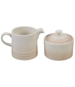 Le Creuset Suiker- En Melkset Aardewerk Meringue 2-delig
