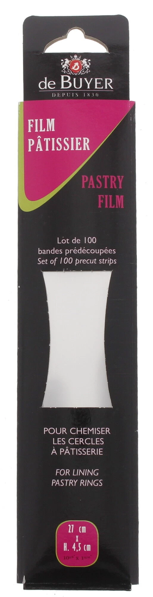 De Buyer Cellofaan Strips 27 X 4,5 Cm 100 Stuks 1 De Buyer Cellofaan Strips 27 X 4,5 Cm 100 Stuks