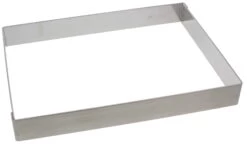 De Buyer Bakring Rechthoekig 36 X 26 Cm 4,5 Hoog Rvs