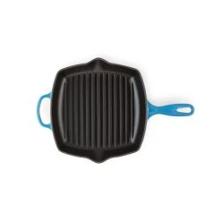 Le Creuset Vierkante Grill 30 Cm Gietijzer Azure -Winkel voor professionele keukenbenodigdheden grill3 1