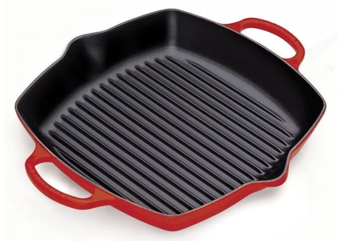 Le Creuset Vierkante Grill 30 Cm Gietijzer Kersrood 1 Le Creuset Vierkante Grill 30 Cm Gietijzer Kersrood