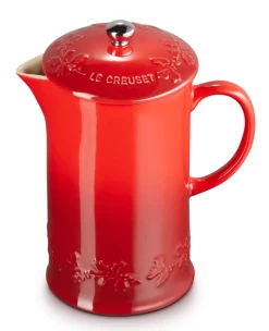 Le Creuset Holly Collectie Cafetière 800 Ml Aardewerk Kersrood -Winkel voor professionele keukenbenodigdheden lc 20200612 zs ps fs 60706080601503 003