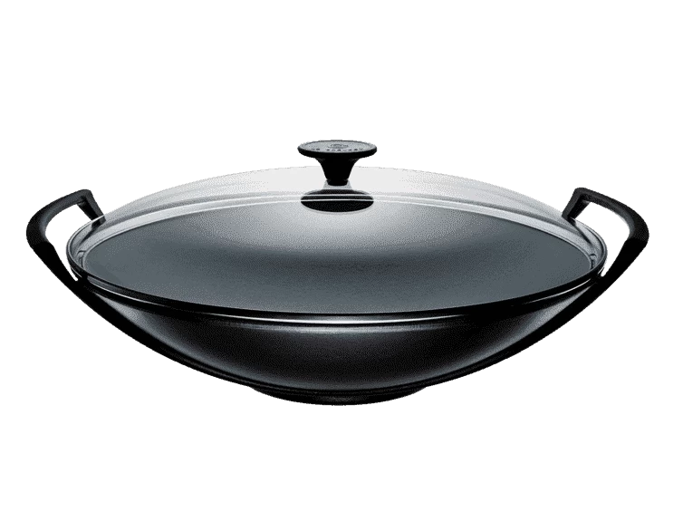 Le Creuset Wok Met Glazen Deksel 4,5 Liter ø 36 Cm Gietijzer Mat Zwart 1 Le Creuset Wok Met Glazen Deksel 4,5 Liter ø 36 Cm Gietijzer Mat Zwart