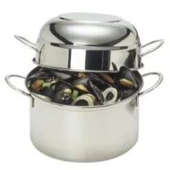 Demeyere Resto Mosselpan Met Hoge Deksel ø 20 Cm Rvs