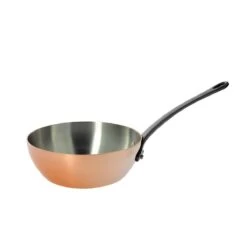 De Buyer Prima Matera Induction Conische Sauspan ø 20 Cm Koper Met Gietijzeren Greep