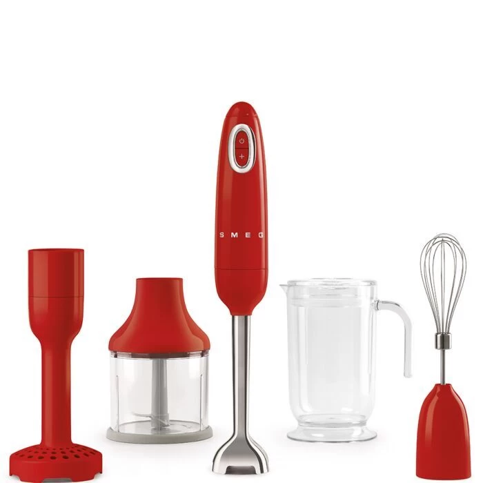 Smeg 50’s Style Staafmixer 41,5 Cm Kunststof Rood 5-delig