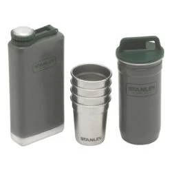Stanley Adventure Shotglazen En Heupflacon Set Rvs Groen 6-delig